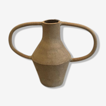 Vase amphore roux