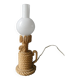 Lampe en corde et opaline, années 60