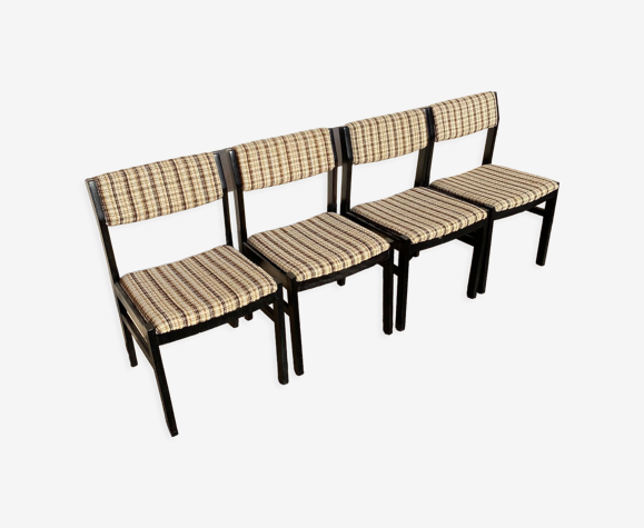 Set de 4 chaises tissu mobelstoff