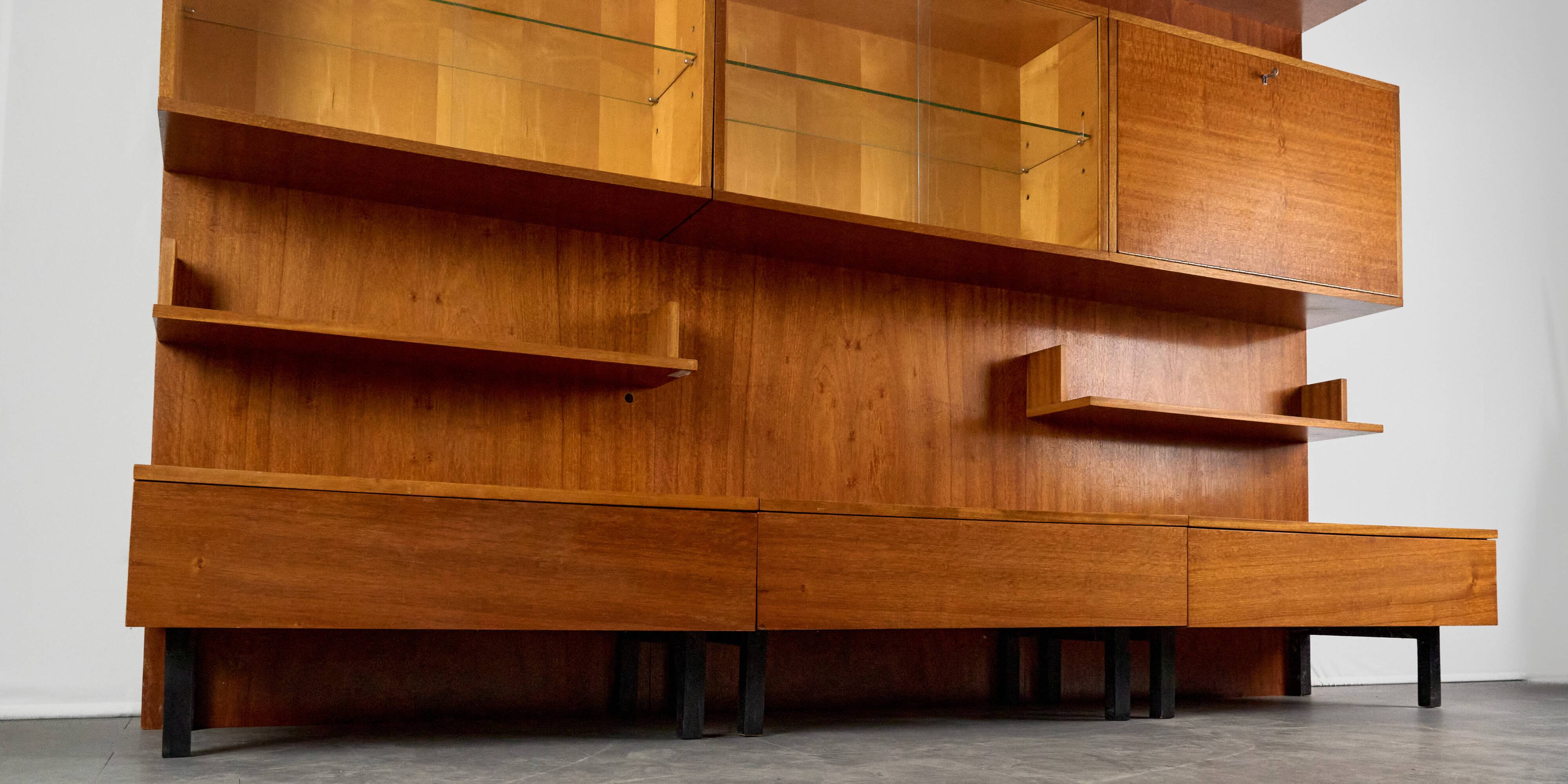 Vintage Wall Unit, 1960s, Czechoslovakia