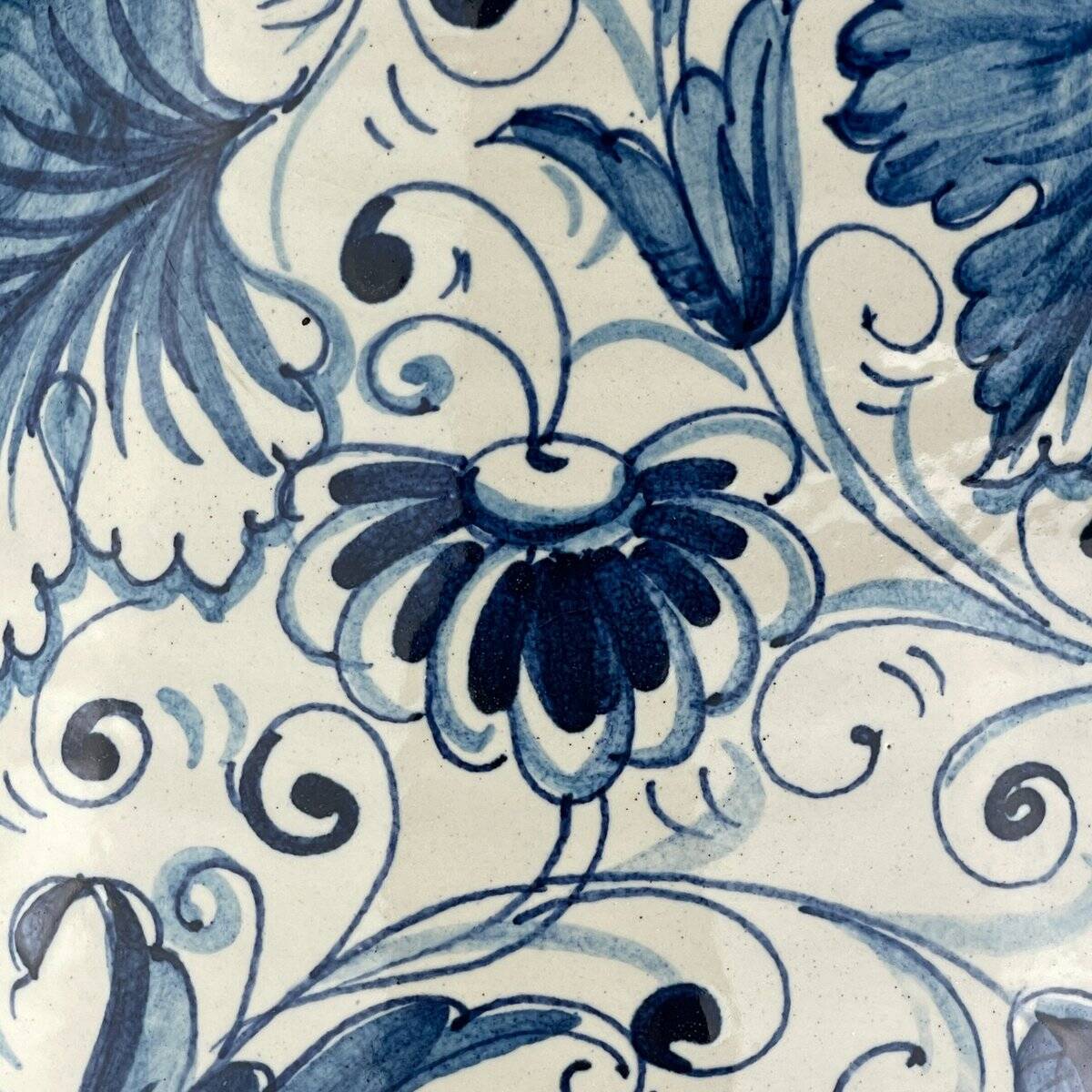 Large Blue Ceramic Vase by Ima for Montelupo Florentino, Italy, 1980s