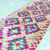 Moroccan Berber carpet hallway Boujaad vintage 280 x 75 cm