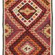Turkish Handwoven Vintage Herki Kilim 83 cm x 322 cm
