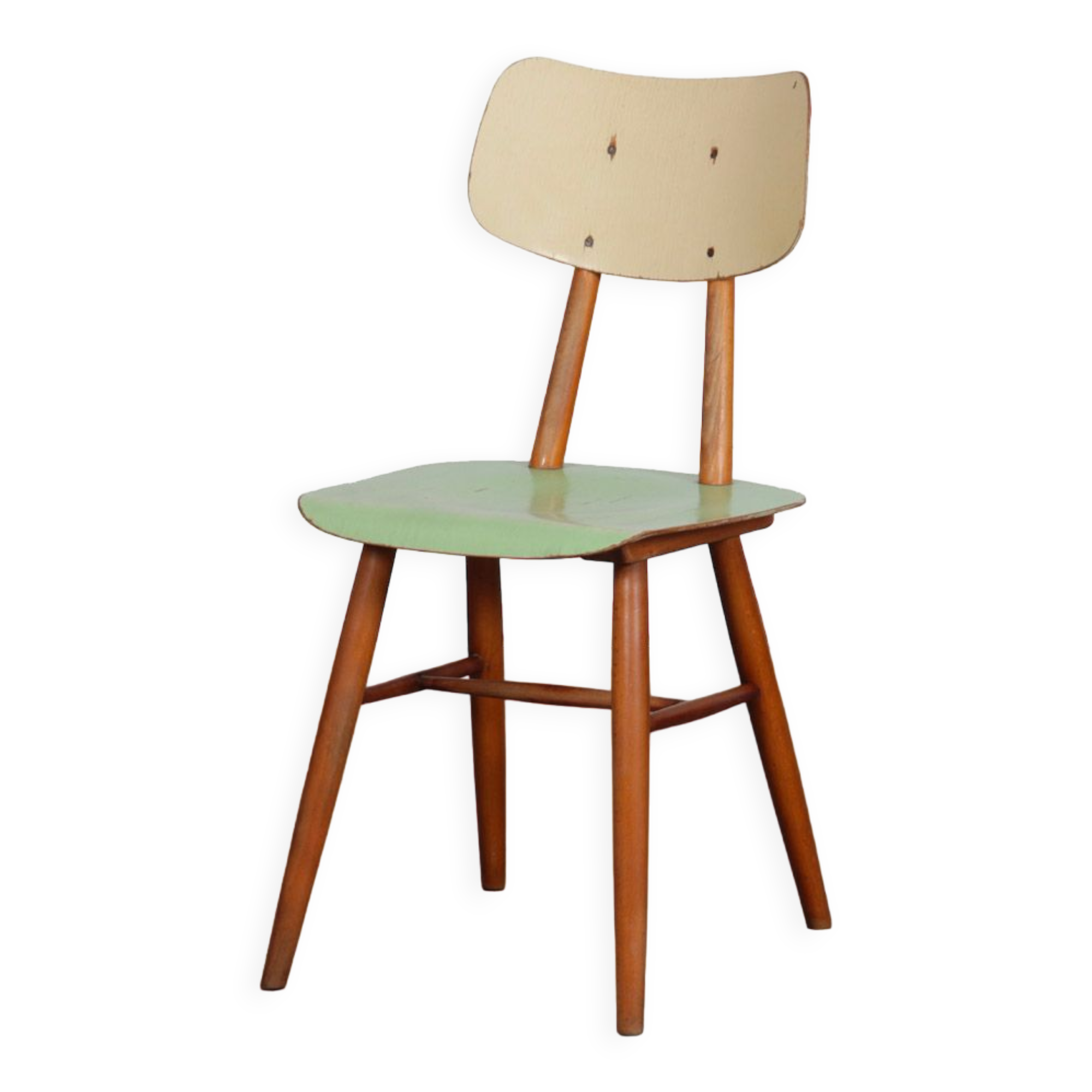 Vintage wooden chair produced by Ton, 1960