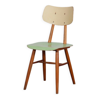 Vintage wooden chair produced by Ton, 1960
