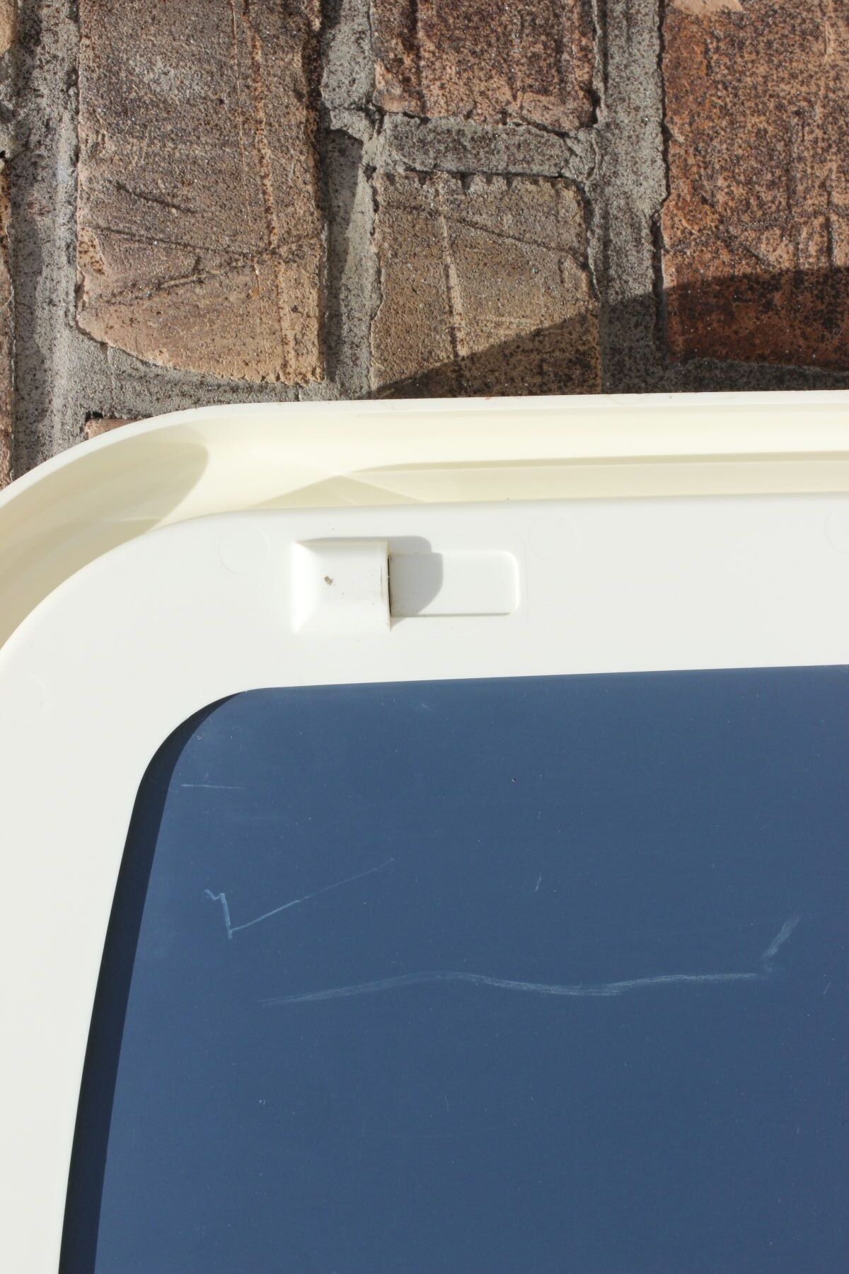 Space Age plastic mirror, Germany 1970s 59x56cm
