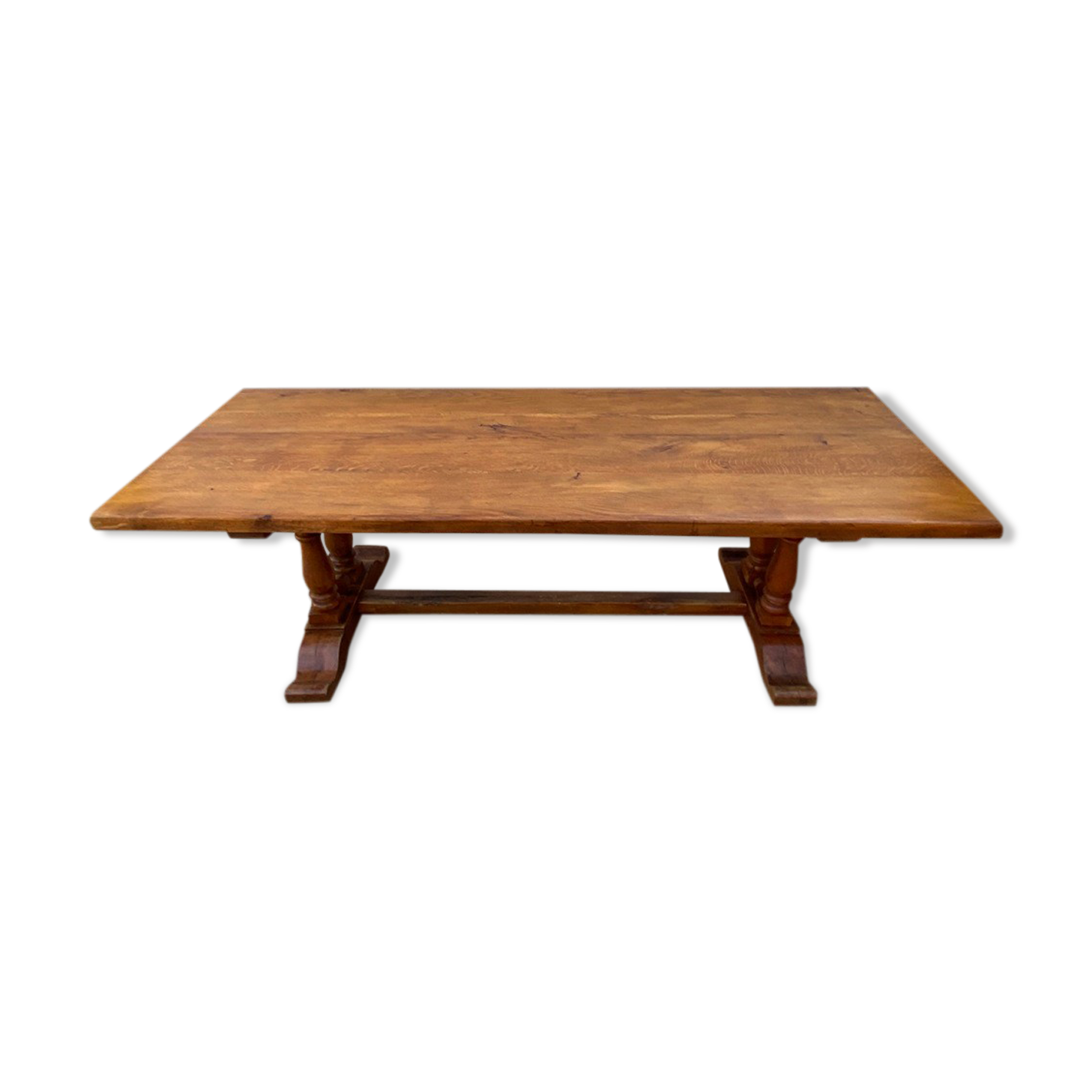 Farm table monastery meal meals in solid oak 1950 225x86x74cm