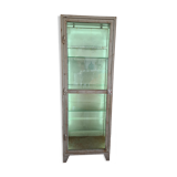 Vintage industrial showcase with LED interior lighting