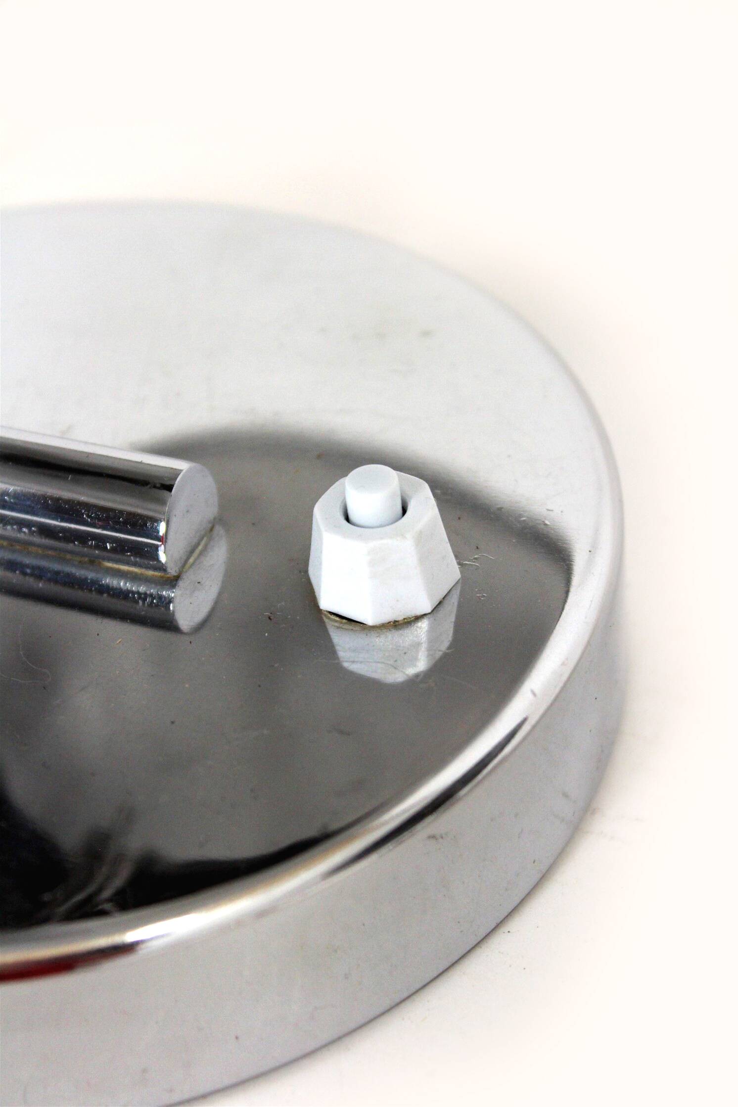 Bauhaus Style Chrome Bedside Table Lamps from Napako, Czechoslovakia, 1930s