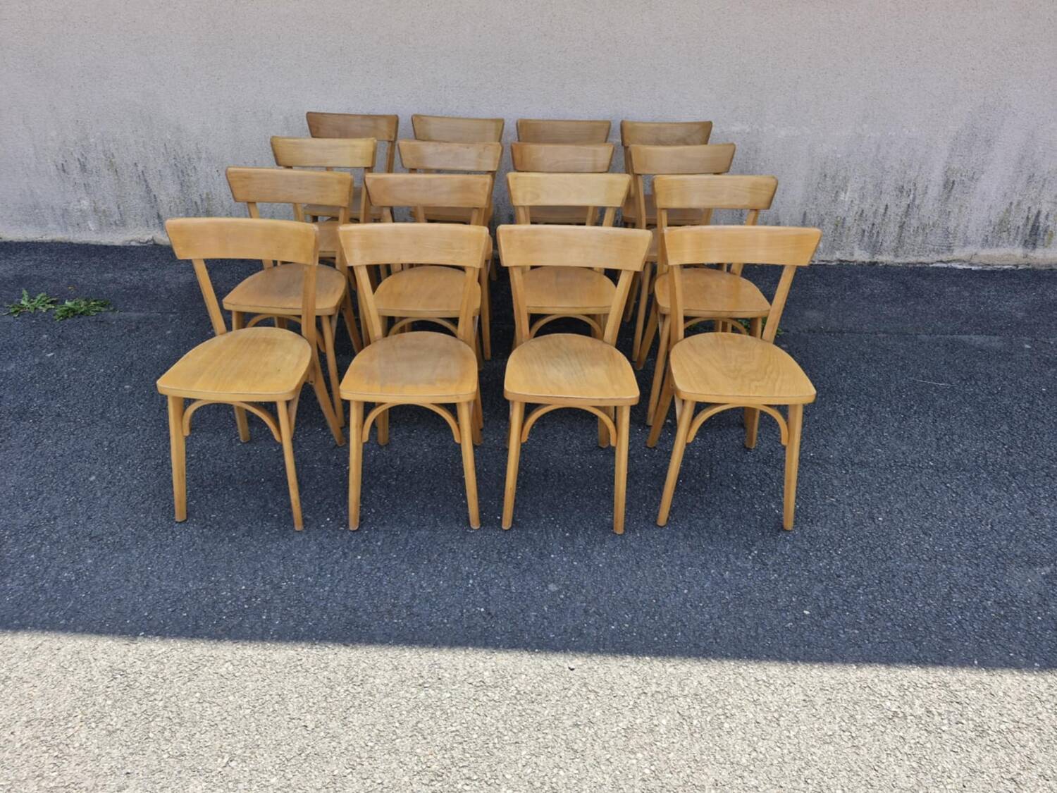 Set of 32 Luterma bistro chairs, 1960s