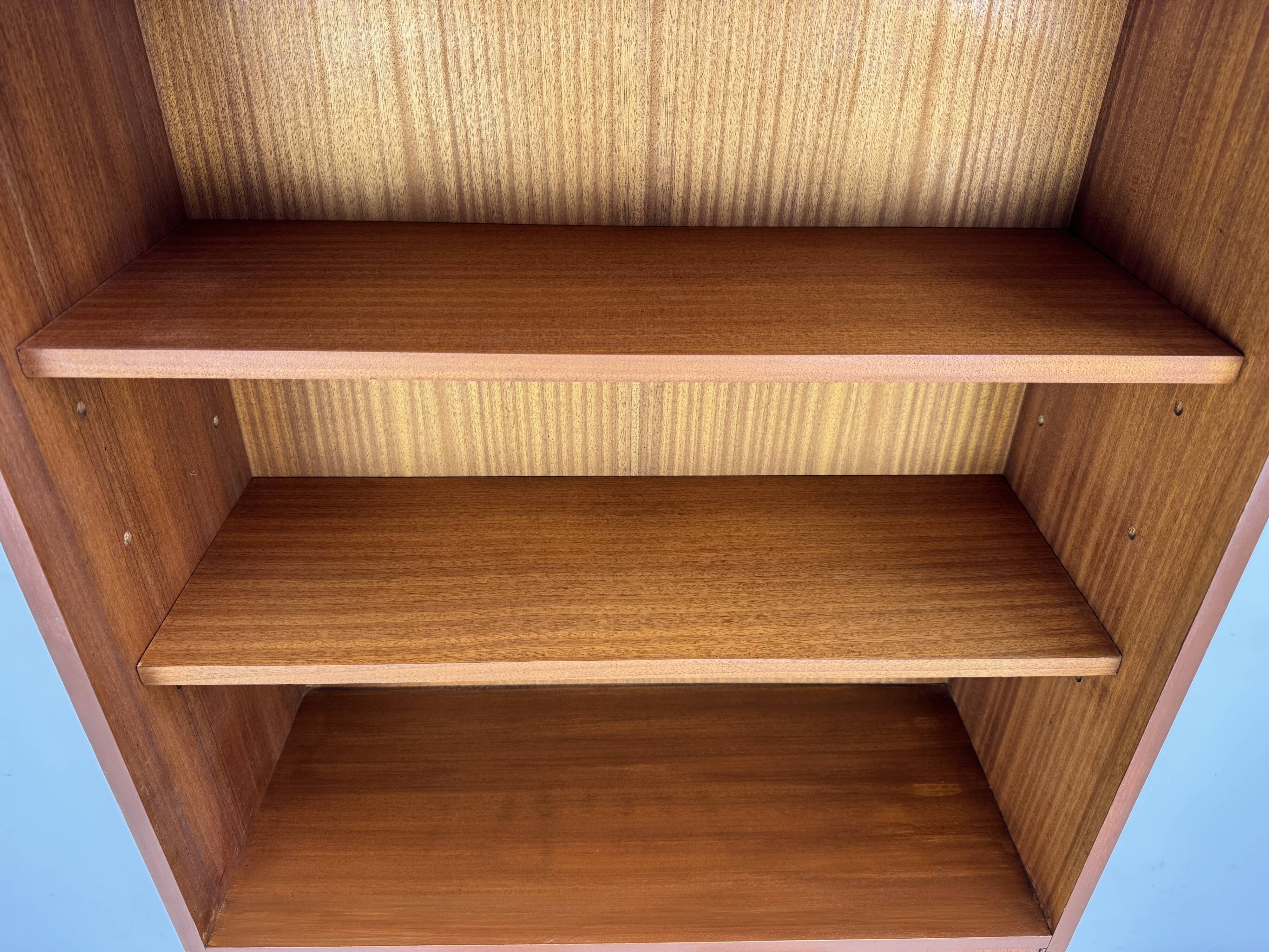 Vintage Danish teak bookcase from the 1960s.