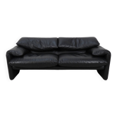 Cassina Maralunga 2,5 seater - black leather