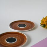 Paire d'assiettes à dessert Villeroy & Boch Design, 1960