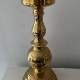 Antique candle holder in solid bronze