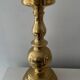 Antique candle holder in solid bronze