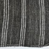 Contemporary Black & Gray Vintage Kilim Rug, 202x244Cm