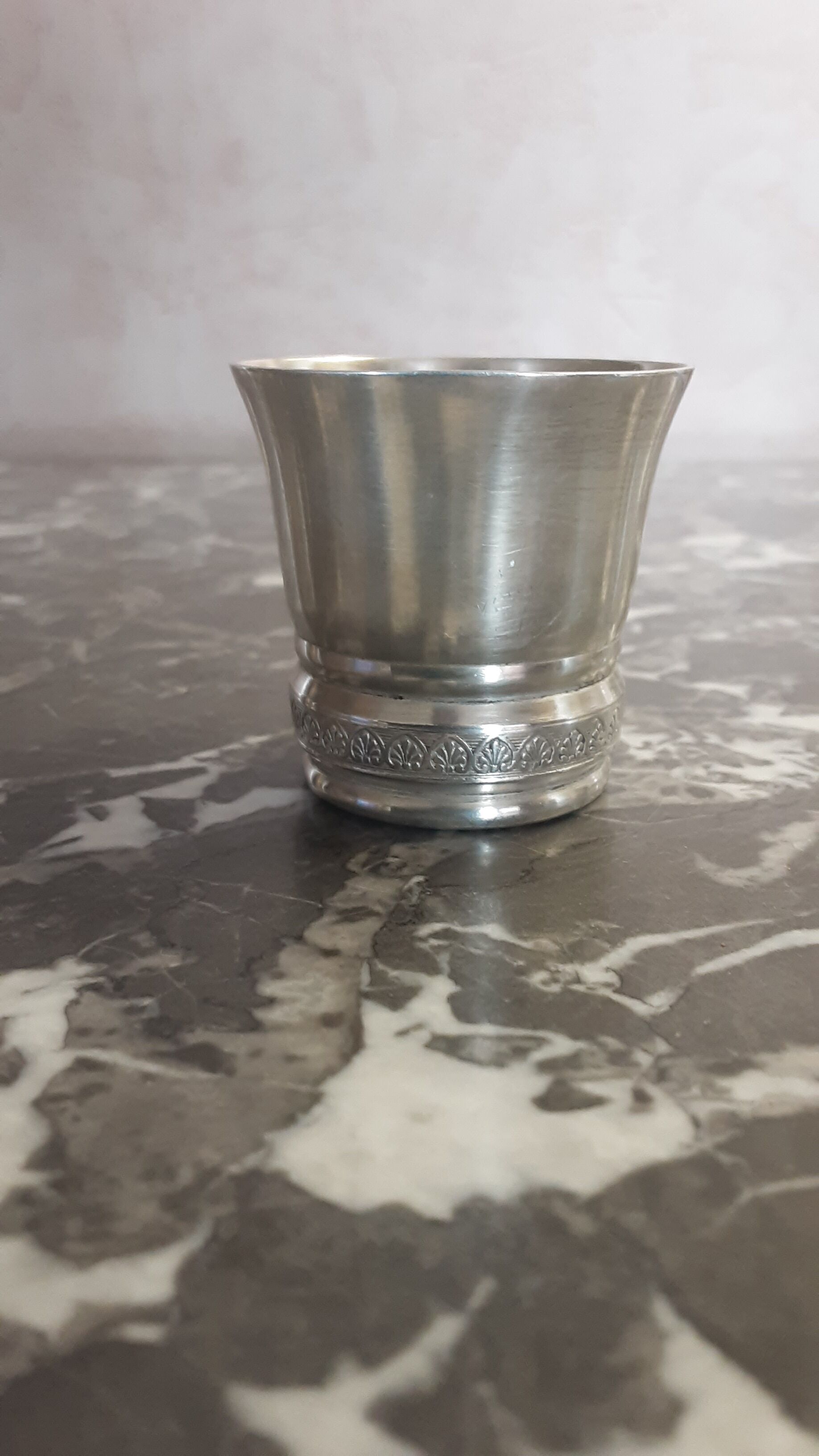 Set timpani and silver coquetier Gulden - vintage