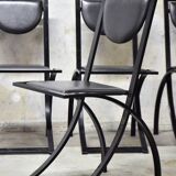 Sinus chairs by KFF from the 80s Bauhaus design