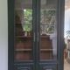 Old black Napoleon III display case, dresser, cabinet of curiosities, storage unit