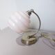 art deco table lamp with pink opaline glass 231138