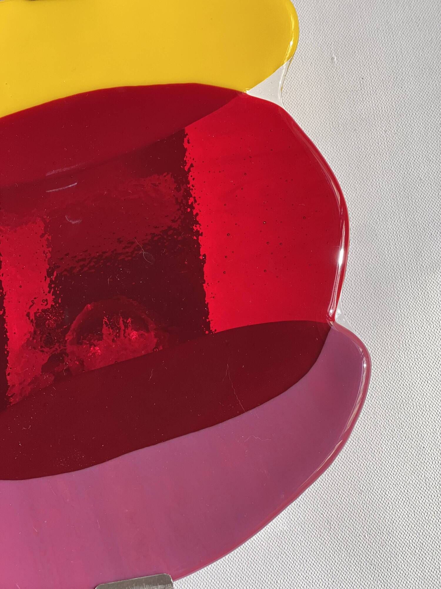 Applique murale en verre artistique