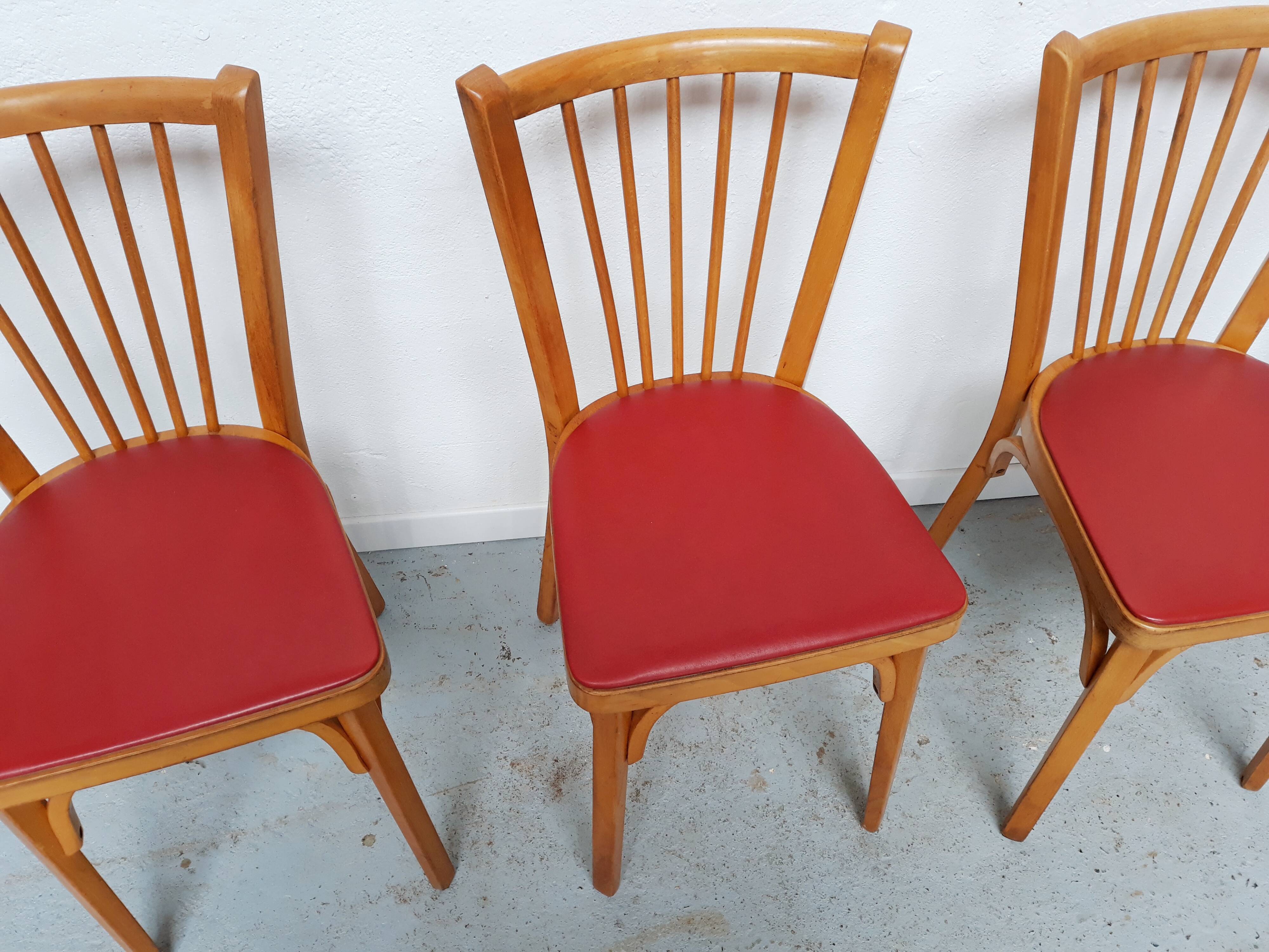 4 vintage bistro chairs Baumann