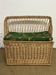Banquette coffre en rotin vintage