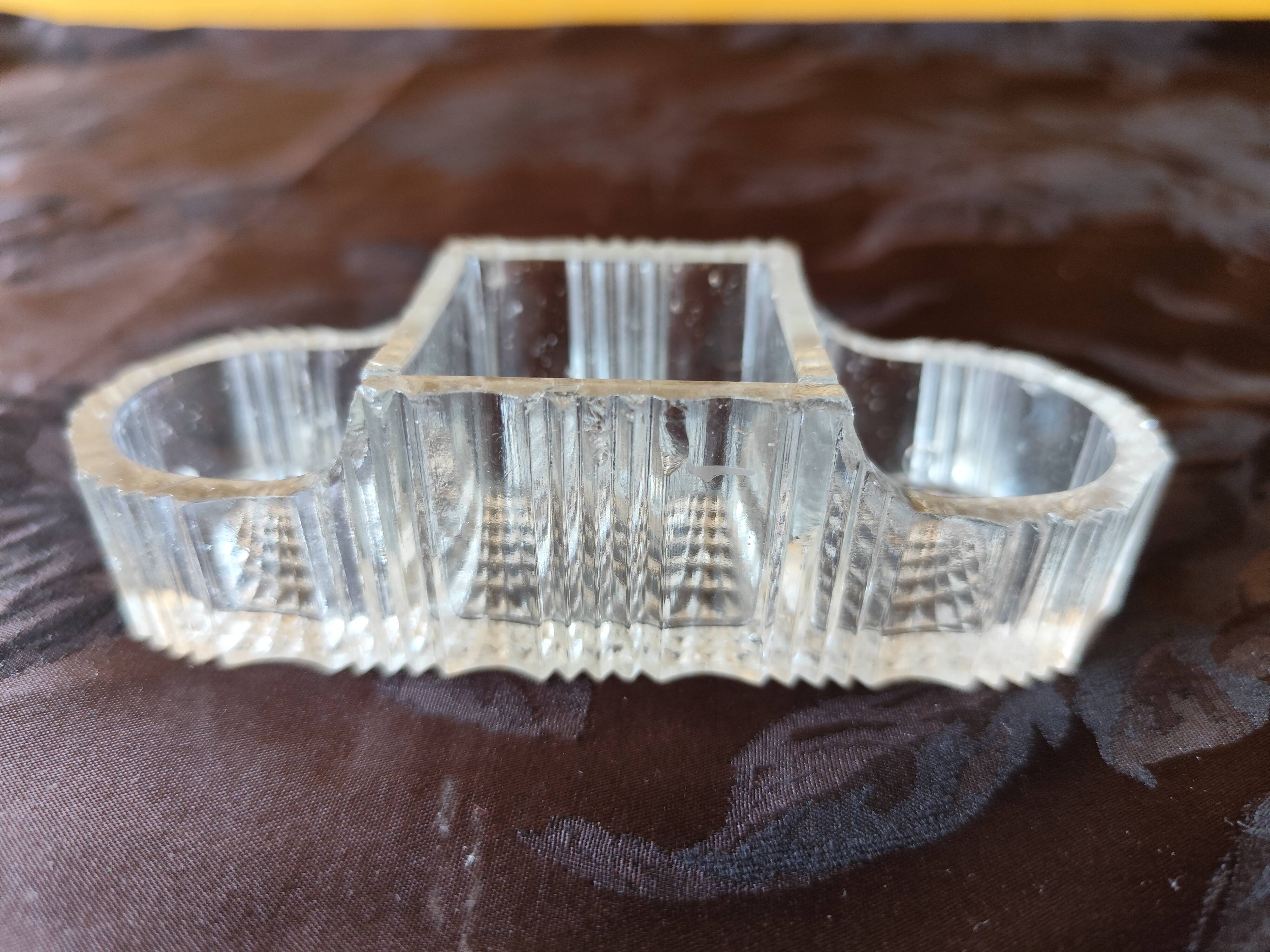 moulded glass salver