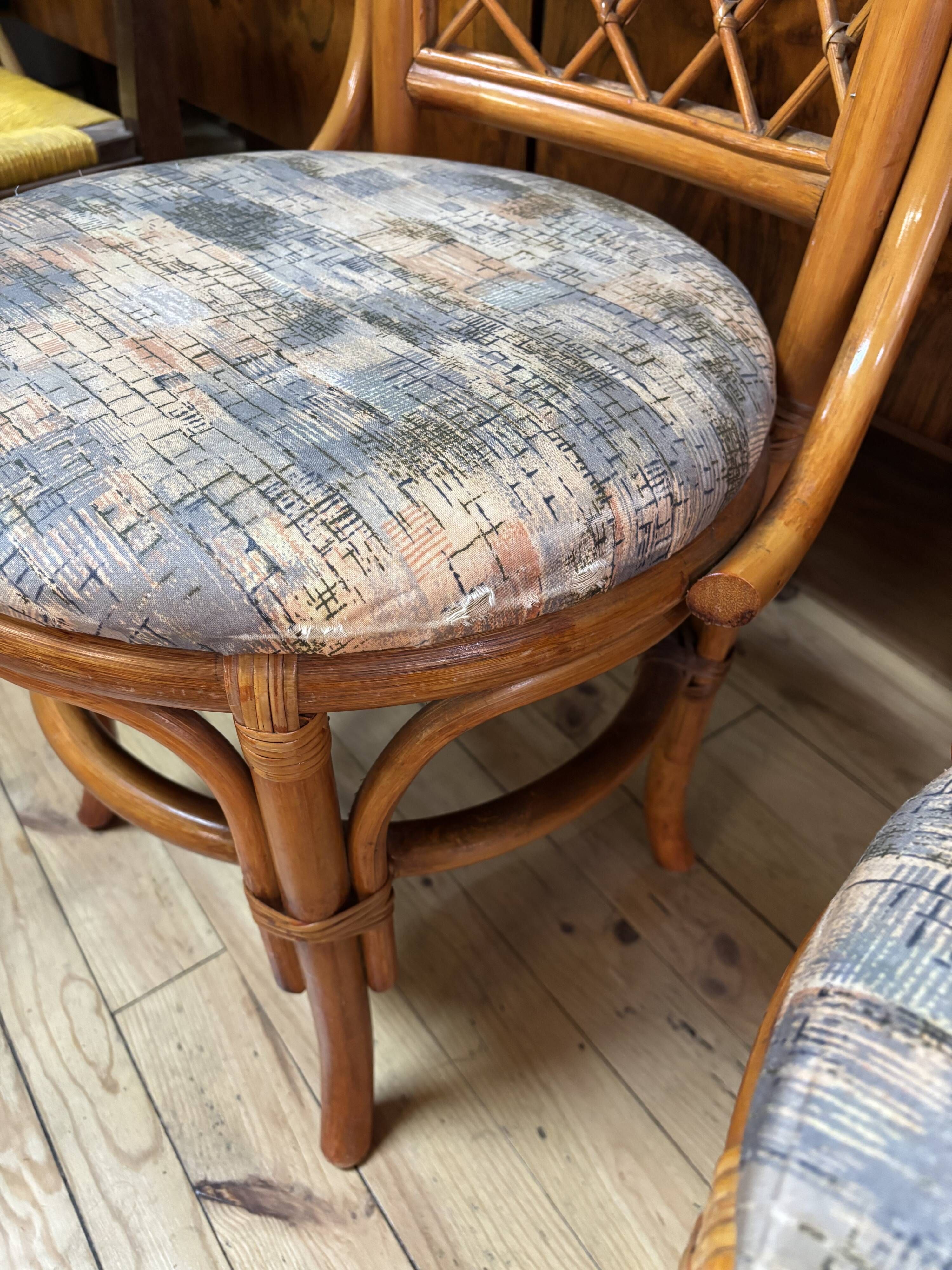 Paire fauteuils bistrot vintage