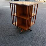 Old vintage English revolving bookcase