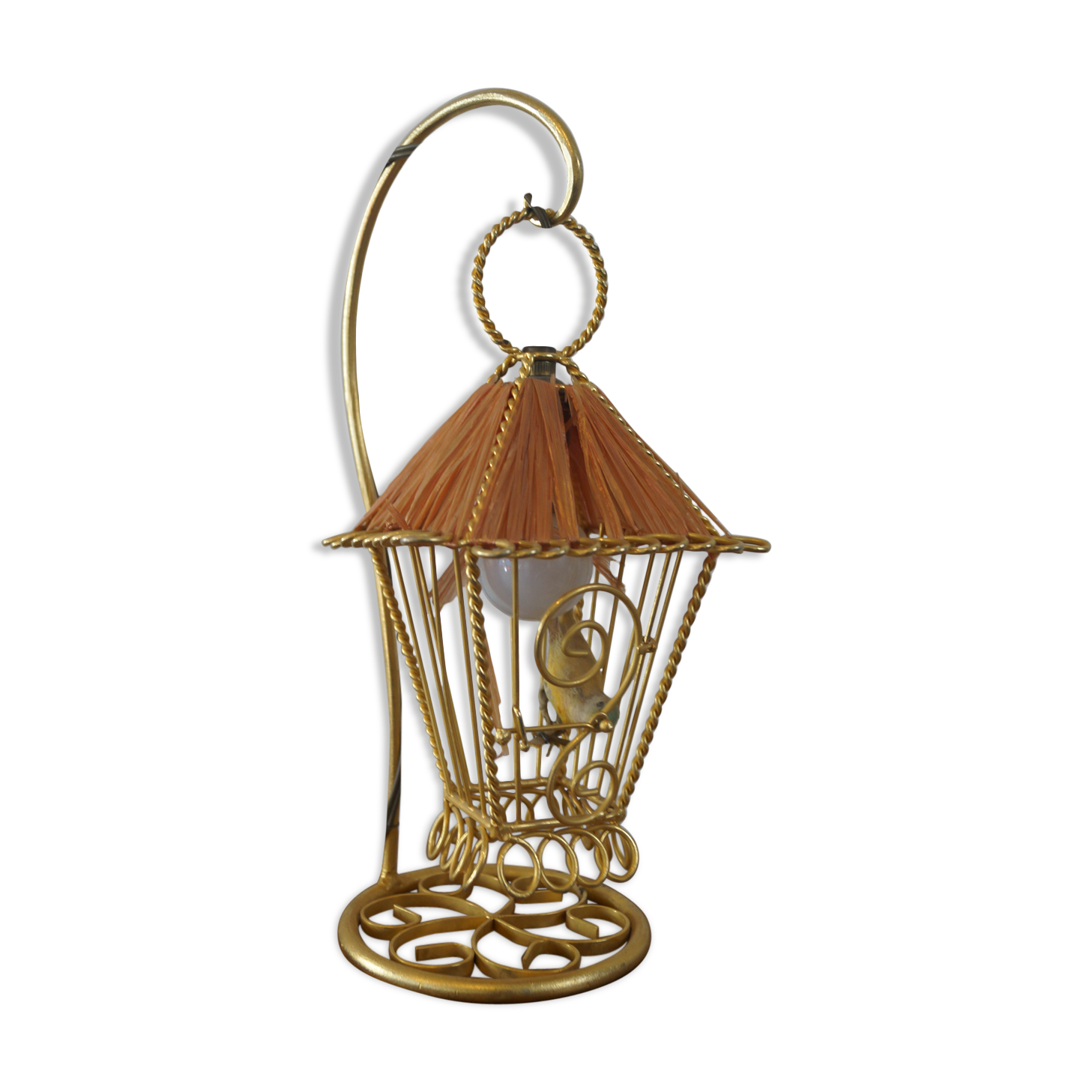 Vintage cage lamp 1960