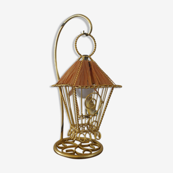 Lampe cage vintage 1960