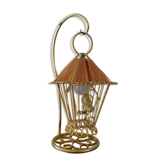 Lampe cage vintage 1960