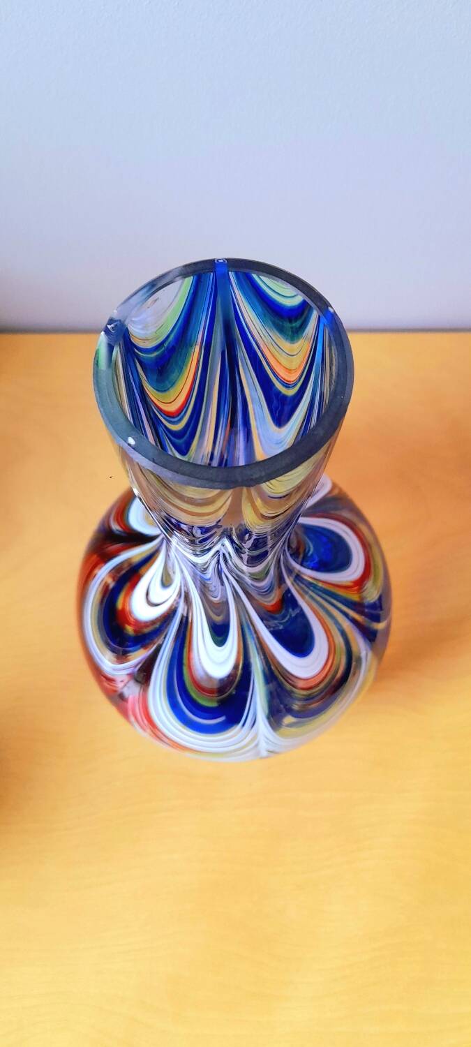 Murano blown glass vase 1970