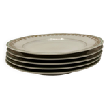 5 assiettes à dessert en porcelaine