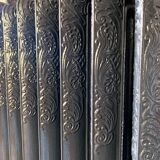 Art Deco freestanding radiator in floral cast iron