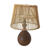 Lampe vintage bois