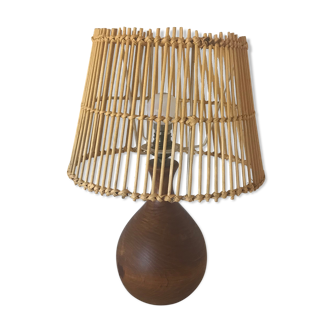 Vintage wood lamp
