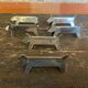 Set of 6 Vintage Stainless Steel Dog-Shaped Knife Rests Art Deco France