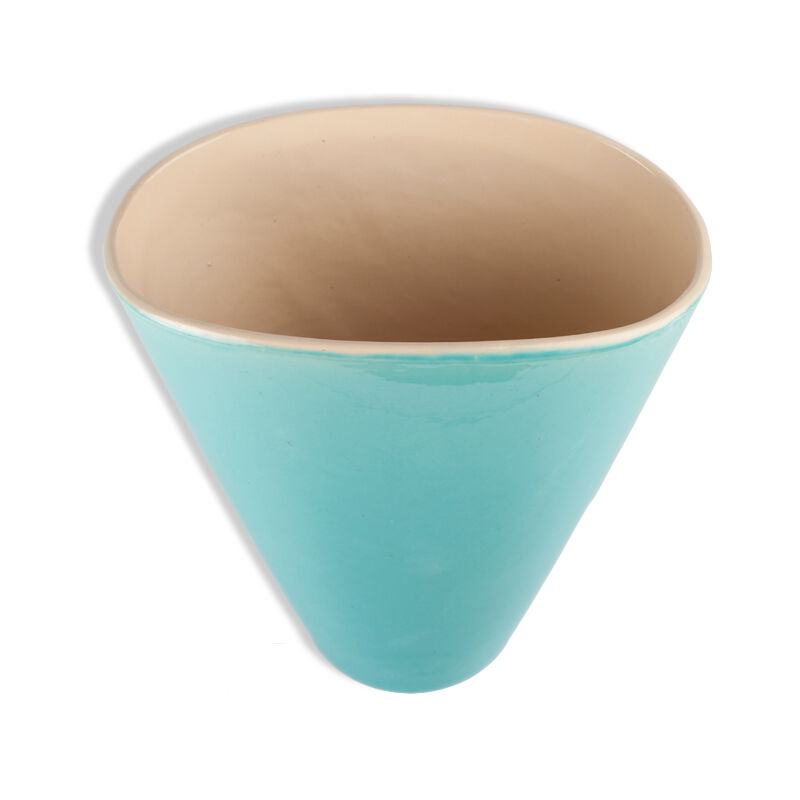 PL France vase ceramic vintage V - 83, color glass of water