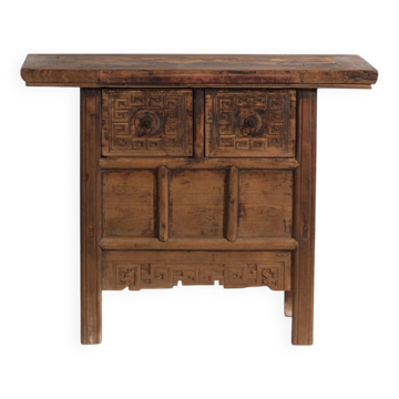 Antique Chinese console with carved drawers – China, circa 1900
