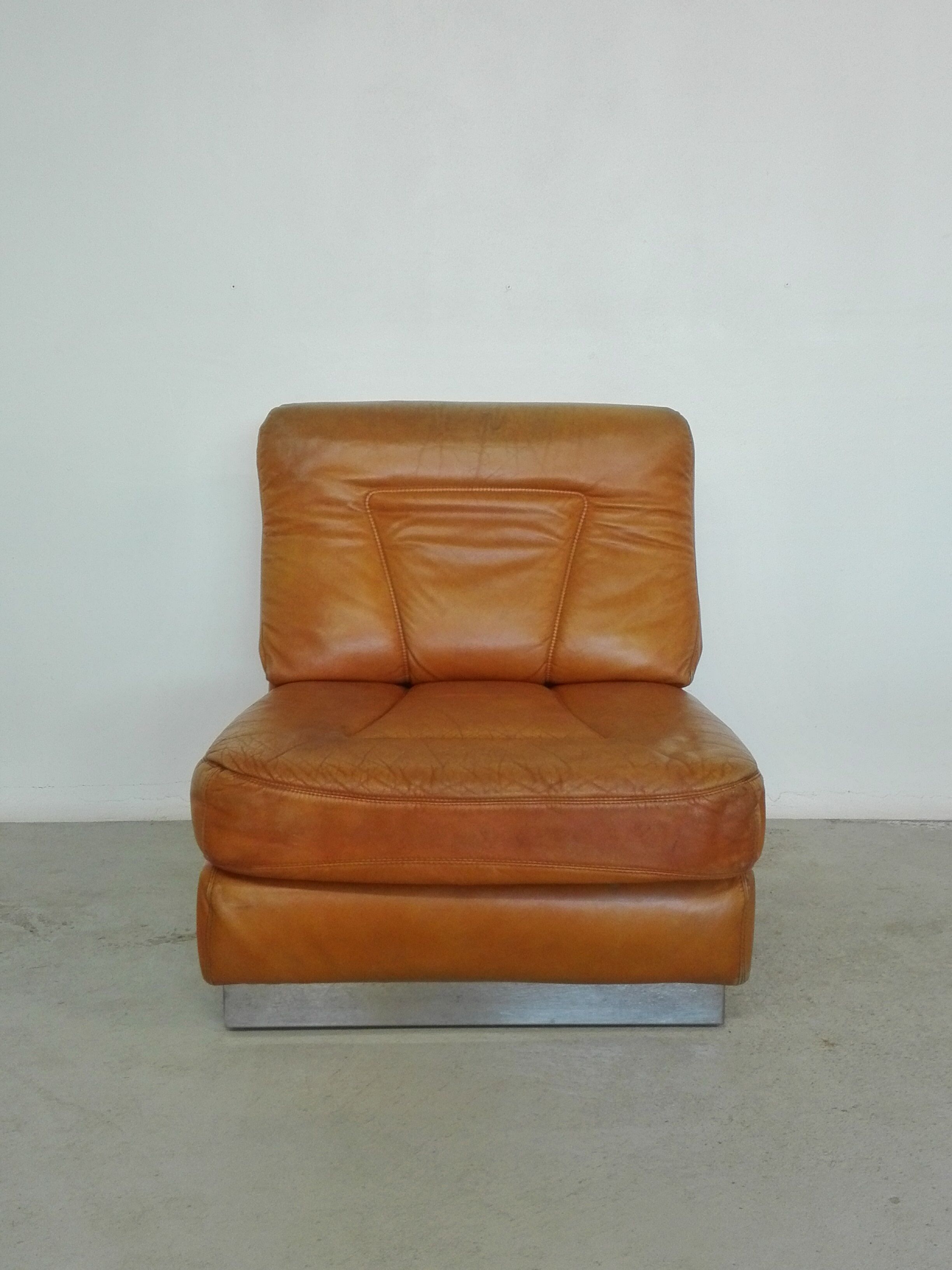 Camel leather heater,  70s