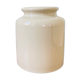 Pot en grès émaillé beige