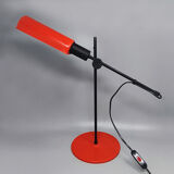 1970s Red Table Lamp by Veneta Lumi. Made in Italy