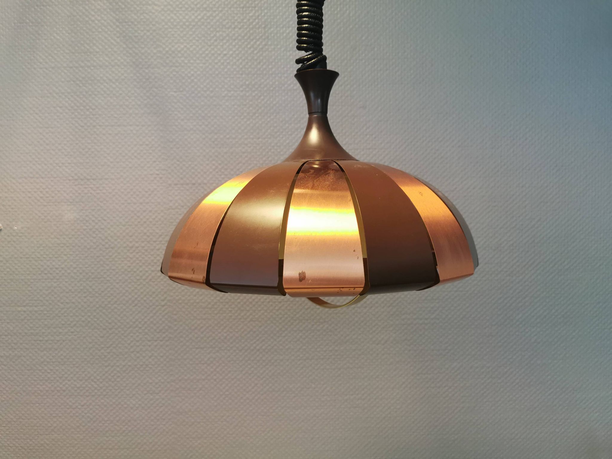 Hanging lamp from the 1970-80s, designed by Danish Werner Schou for his own company Coronell Elektro