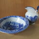 Vasque & broc faïence victoria ware ironstone début xxème