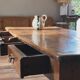 Large solid wood coffee table - old refectory table