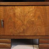Art Deco walnut bedside table