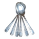 6 silver-plated soup spoons, 84gr, 1940