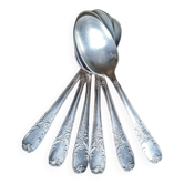 6 cuillères à soupe plaquée argent, 84gr, 1940